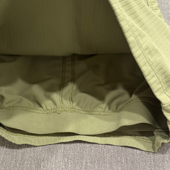 Green Ribbed Racerback Tank Top - Picture 2 of 3